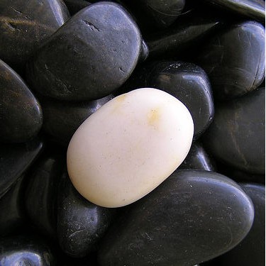 galet blanc